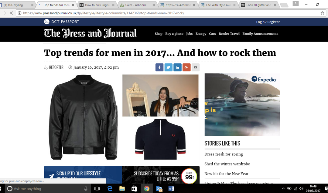 Top trends for men in 2017… And how to rock them